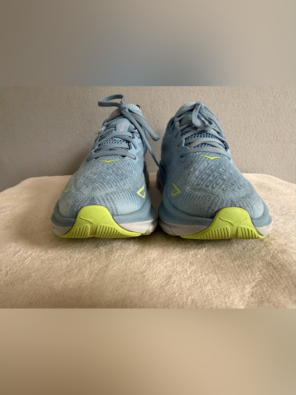 Hoka One One Clifton 9 1127896-DNK Athletic Sneaker Women's s8.5 Blue Knit Sport - Picture 8 of 10